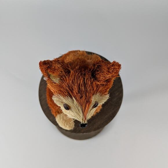 Sisal Straw Fox Fall Decor Bottle Brush Rustic Farmhouse Autumn Charm Accent - Picture 5 of 12